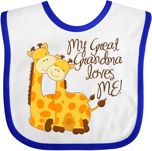 inktastic My Great Grandma Loves Me Baby Bib in Saudi Arabia