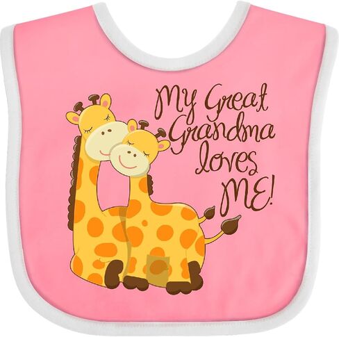 inktastic My Great Grandma Loves Me Baby Bib in Saudi Arabia