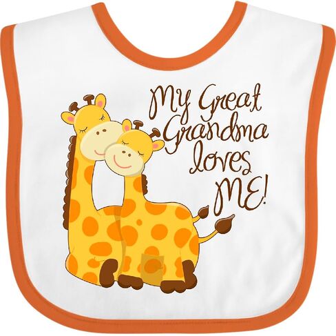 inktastic My Great Grandma Loves Me Baby Bib in Saudi Arabia
