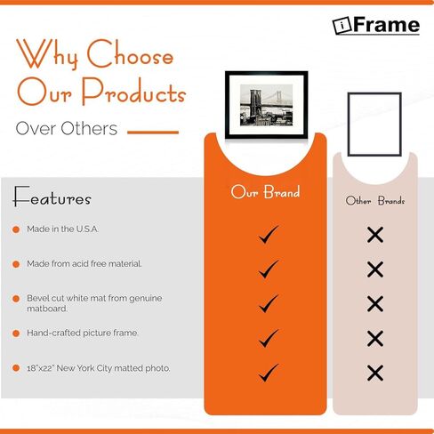 Iframe 18 "× 22" أسود مؤطر مدينة نيويورك كرايسلر بناء أفق طباعة الأعمال الفنية مؤطرة لديكور الجدار مع صور صور | NYC Skyline Wall Art | أبيض وأسود جدار جدار ديكور in Kuwait