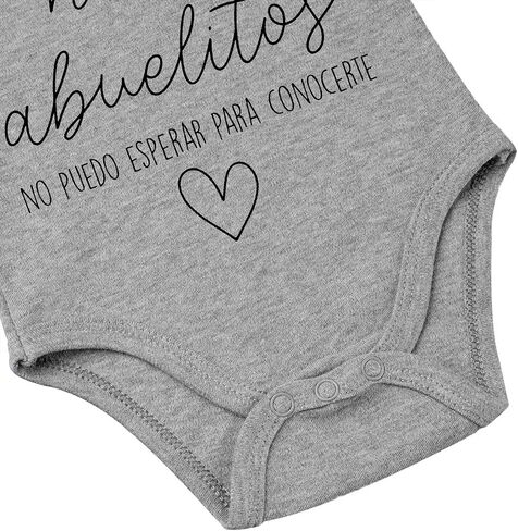 Hola Abuelitos Spanish Pregnancy Announcement Bodysuit for Baby Anuncio de Embarazo Para Abuelos Infant in Saudi Arabia