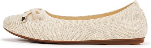 Frank Mully Women's Ballet Flats Round Toe Walking Flats Slip On Work Shoes Knitted Flats Shoes for Woman Soft Lightweight in Saudi Arabia
