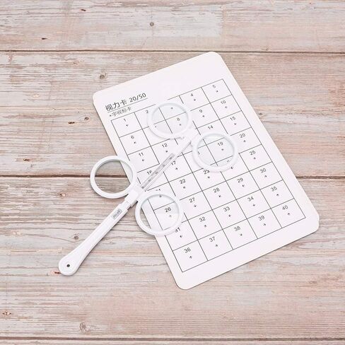 Optical Flipper Set, Modern Eye Exercise Tool, ±150 Degree Adjustable Optometry Plastic Flip, with 6pcs Visual Card, for Eye Care and Vision Improvement Anywhere (±150 Degrees) in Saudi Arabia