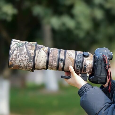 غطاء العدسات الممولة المقاومة للماء لـ Sigma 150-600mm F5-6.3 DG OS Sports ، أغطية المطر الكاميرا ، أكمام وحالات عدسة ، بدلة للحياة البرية والتصوير الرياضي (التمويه الرقمي) in Kuwait