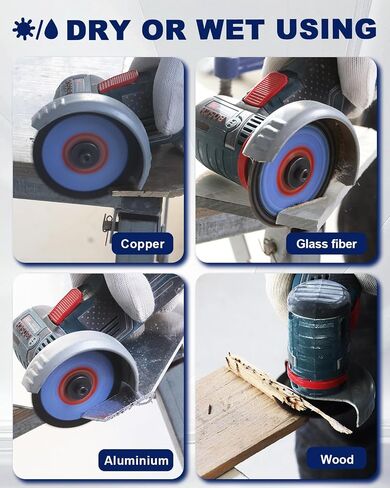 3-Inch HSS Circular Saw Blade Set – 4-Piece Cutting Discs for Soft Metal Copper Aluminium Wood Plastic – Compatible with Angle Grinders and Circular Saws with a 3/8" (10mm) Arbor in Saudi Arabia
