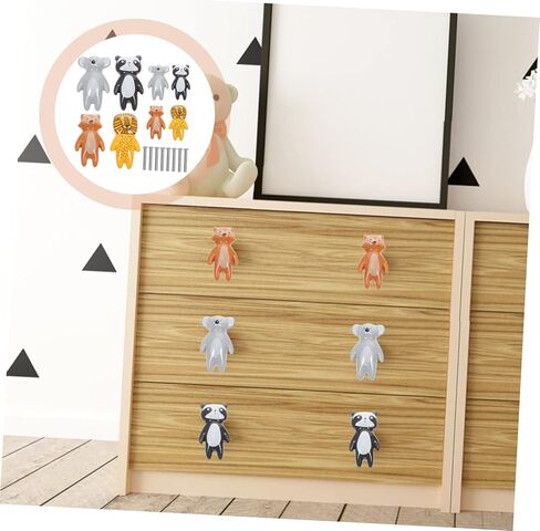 JOJOFUNY 8PCS CERAMIC Animal Knobs for Dresser Rerver Cabinet Conter in Kuwait
