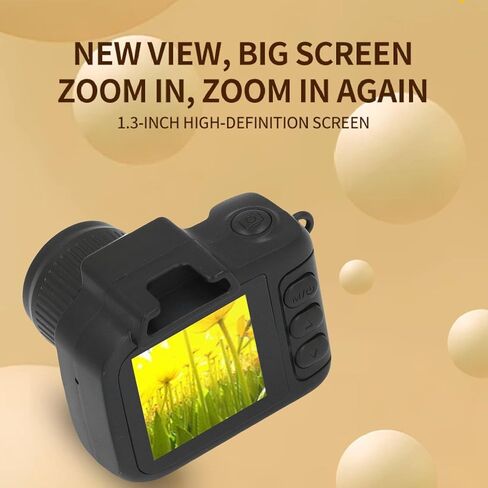 كاميرا سلسلة المفاتيح ، 1080 بكسل HD Mini Retro Digital Camera مع شاشة LCD 1.3 بوصة ، ومشاركة في الوقت الفعلي ، ومسجل فيديو محمول سهل التشغيل (16 جيجابايت) in Kuwait