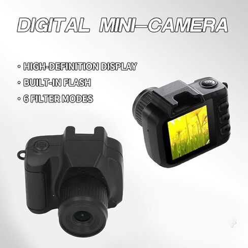 كاميرا سلسلة المفاتيح ، 1080 بكسل HD Mini Retro Digital Camera مع شاشة LCD 1.3 بوصة ، ومشاركة في الوقت الفعلي ، ومسجل فيديو محمول سهل التشغيل (16 جيجابايت) in Kuwait