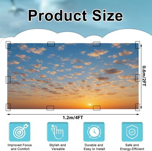 6 Pack Fluorescent Light Covers for Ceiling Lights Baby set kids pastel shapes drawn cute Magnetic Light Filters Diffuser Shade for Classroom Home Office School in Saudi Arabia