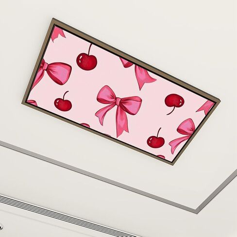 6 Pack Fluorescent Light Covers for Ceiling Lights cute baby elephant girl pink bow skirt Decorative Magnetic Fluorescent Light Filters for Classroom Office Home 4x2 ft in Saudi Arabia