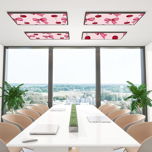 6 Pack Fluorescent Light Covers for Ceiling Lights cute baby elephant girl pink bow skirt Decorative Magnetic Fluorescent Light Filters for Classroom Office Home 4x2 ft in Saudi Arabia