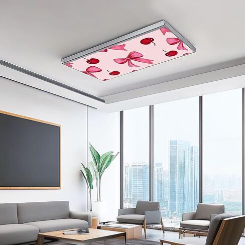6 Pack Fluorescent Light Covers for Ceiling Lights cute baby elephant girl pink bow skirt Decorative Magnetic Fluorescent Light Filters for Classroom Office Home 4x2 ft in Saudi Arabia