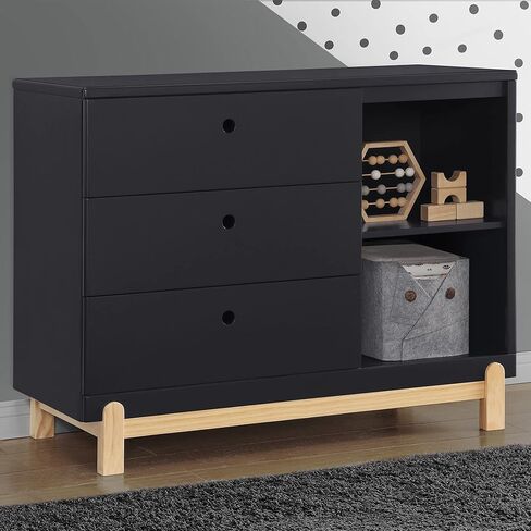 Delta Children Poppy 3 درج أرجاء مع Cubbies ، Bianca White/Natural in Kuwait
