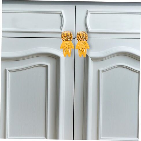 Homsfou 8pcs Cartoon Animal Cabinet Handles Cute Dresser Knobs for Boys and Girls Rooms Drawer يسحب الأسد سهل التثبيت لخزائن الخزائن in Saudi Arabia