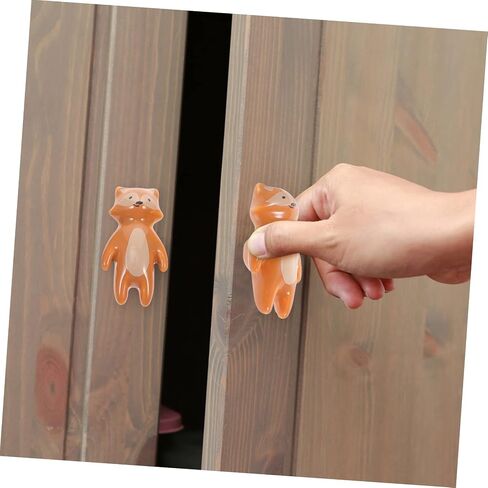 Homsfou 8pcs Cartoon Animal Cabinet Handles Cute Dresser Knobs for Boys and Girls Rooms Drawer يسحب الأسد سهل التثبيت لخزائن الخزائن in Saudi Arabia
