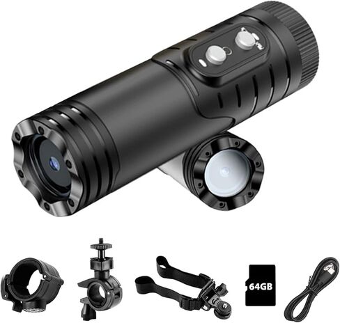 WiFi Helmet Camera, HD 1080P Bike Motorcycle Helmet Camera, IP66 Waterproof Action Camera for Cars, Bicycle, Motorbike & Sports Helmet (with 128G Card) in Kuwait