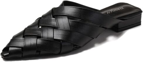 ملجأ من أصابع القدم المدببة للنساء منخفضة الكعب مكتنزة مثيرة عاريات الكعب الكعب Slingback Slingback Summer Reciders شريحة لحفلات لباس الحفلات غير رسمية in Kuwait