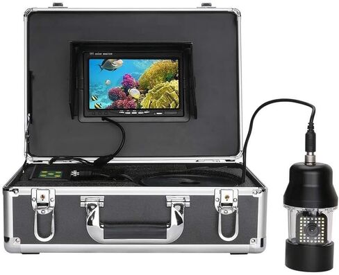 7 بوصة كاميرا لصيد الأسماك تحت الماء ، IP68 مقاومة للماء مع 38 LED ، 360 درجة كاميرا CCD HD الدوارة ، 20M (20M) in Kuwait