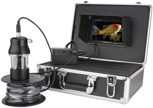 7 بوصة كاميرا لصيد الأسماك تحت الماء ، IP68 مقاومة للماء مع 38 LED ، 360 درجة كاميرا CCD HD الدوارة ، 20M (20M) in Kuwait