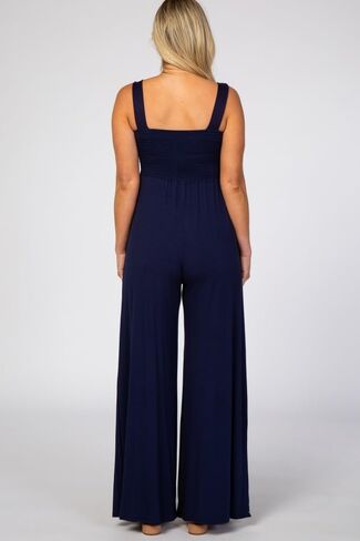 PinkBlush Sleeveless Wide Leg Maternity Jumpsuit in Saudi Arabia
