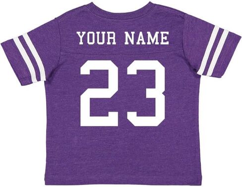 Custom Cotton Football Sport Jersey Toddler & Child Personalized with Name and Number - Front & Back in Saudi Arabia