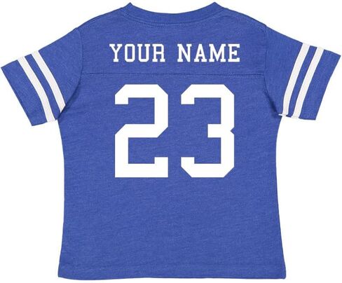 Custom Cotton Football Sport Jersey Toddler & Child Personalized with Name and Number - Front & Back in Saudi Arabia