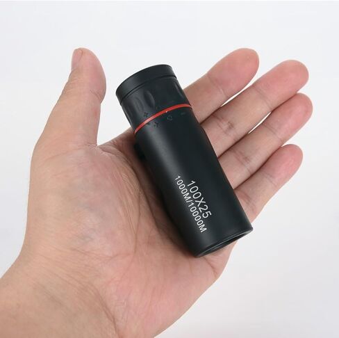 Monocular Telescope - 10X25 High Definition Weatherproof Pocket Telescope Monoculars for Birds Watching/Wildlife/Hunting/Camping/Hiking/Living/Concert in Kuwait