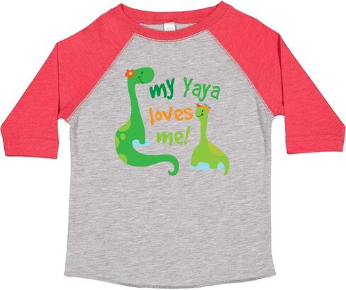Inktastic My Yaya يحبني حفيد الديناصور Toddler T-Shirt in Kuwait