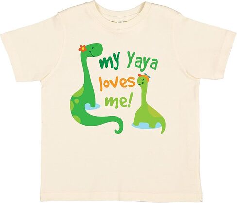 Inktastic My Yaya يحبني حفيد الديناصور Toddler T-Shirt in Kuwait