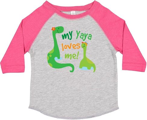 Inktastic My Yaya يحبني حفيد الديناصور Toddler T-Shirt in Kuwait