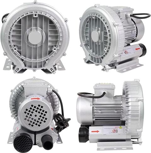 Regenerative Blower 120W/180W/250W/370W/550W/750W/1100W Single Phase Turbine Blower, High Pressure Vortex Ring Blower,350W/0.47HP in Saudi Arabia