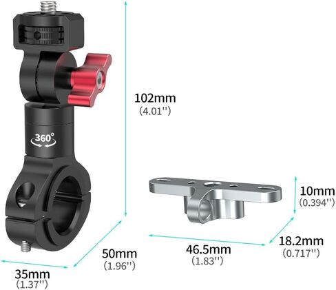 FEICHAO 1/4 Hole Drone Remote Control Bracket Bike Handlebar Mount Compatible with RC/RC2, Mini4/3Pro (Handlebar Set) in Saudi Arabia