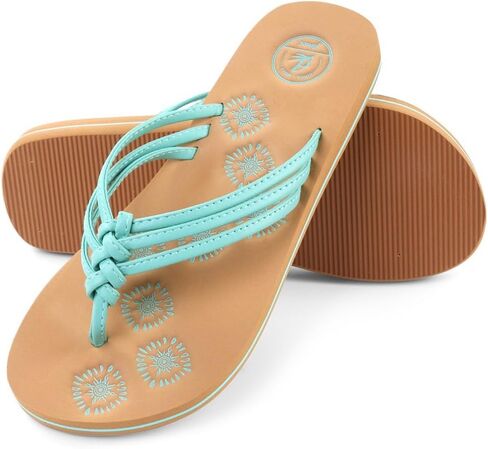 Knotted Flip Flops: Stylish, Comfortable, and Durable Summer Sandals for Women, Light Weight Anti Skid Weatherproof Rubber Sole in Saudi Arabia