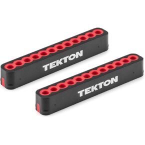 TEKTON 4 mm Phillips/Slotted Bit Set with Rail, 12-Piece (P000-P2, 0.8-4 mm) | DZZ92001