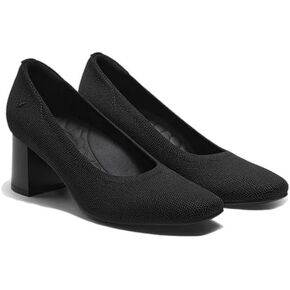 VIVAIA Elize Square-Toe Chunky Heels Women Elegant High Heels