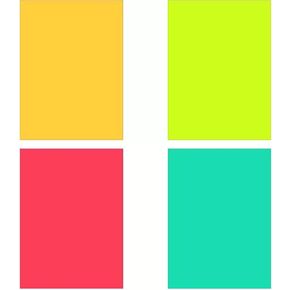 4Pcs Color Correction Gel Light Filter Sheet Colored Overlays Transparency Film Plastic Sheets for Lighting Studio Video Recording Diffuser