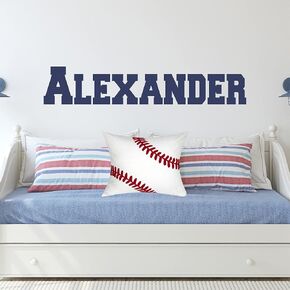 Name Wall Decal Sticker Custom Name Wall Decal Girls Room Boys Room (354) - Personalized Name Wall Decal Nursery Decal - Baby Monogram Vinyl Wall Art (36" Wide x 7" high)