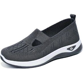 Women's Casual Sneakers – Lightweight & Breathable Mesh Slip-On Walking Shoes, Easy to Wear, Anti-Slip Sole, Perfect for Work, Travel & Everyday Comfort