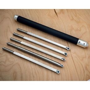 Full Size Carbide Turning Tools for Wood, 26" Long, USA Made (5 Tool Set)