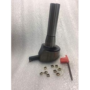 2.1/2" DIA R8 FLY CUTTER TOOL WITH INDEXABLE TOOL & 10 NOS CCMT INSERTS - MACHINE TOOLING