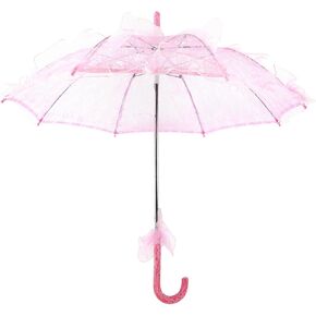 ANGGREK Bridal Lace Umbrella, Delicate and Graceful Multi color Options Smooth Open and Close for Wedding Photography Parties Dancing