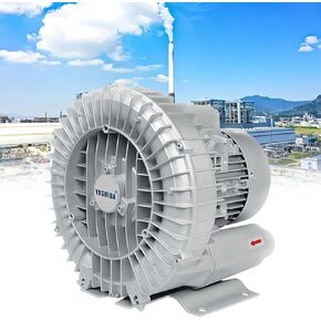 High-Pressure Vortex Ring Blower for Air Blowing or Suction - 0.25HP~2HP Regenerative Blower, Vortex Blower Vacuum Pressure Blowers, Single Phase Centrifugal Blower 110V 50Hz, Efficient,750W/1.0HP