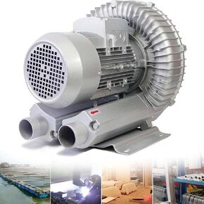 Regenerative Blower, 110/220V Vortex Blower, Industrial Vacuum Pump, Ring Vortex Blower for Sewage Aera,750W/1.01HP
