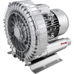 Regenerative Blower, Vortex Blower, Industrial Vacuum Pump Ring Blower 0.16HP-1.49HP, for Air Blowing Or Suction,1100W