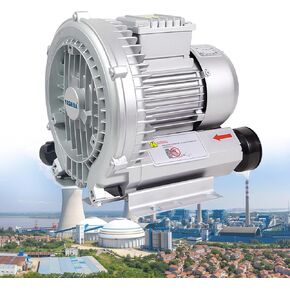 Regenerative Blower Sewage Aeration 110V 50Hz Vortex Blower Vacuum Pressure Blowers, Single Phase Centrifugal Blower Aluminum Alloy 0.25HP/0.35HP/0.4HP/0.5HP/0.75HP/1.0HP/1.5HP/2.0HP,1.1KW/1.5HP