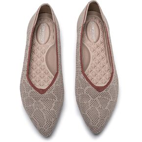 youngshow Flats for Women Pointed Toe Arch Support Ballet Flats Shoes Women Dressy Comfortable Work Office Summer 2025