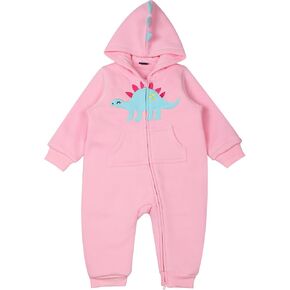 Newborn Hooded Zipper Jumpsuit Boy Girl Cute Romper Infant Warm Unisex Outwear