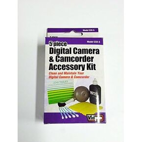 Camcorder Cleaning Kit Compatible with Sony DCR-TRV460 Camcorder Cleaning Kit Includes: Dust Blower Brush, Bottled Lens Solution, Non-Abrasive Cleaning Cloth, 25 Pack Lens Tissue, 5 Cotton Swabs