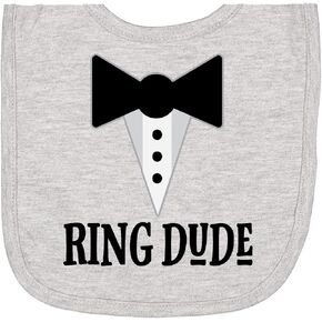 حلقة inktastic dude Ringbearer Bridal Party Weddern Bib
