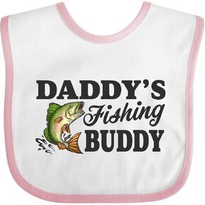 inktastic Daddy's Fishing Buddy Bib Bib